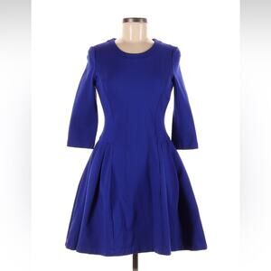 Rumere Design Japan cobalt blue fit and flare dress, size 38 or small